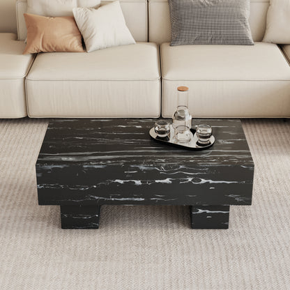 Black Modern Rectangle Coffee Table