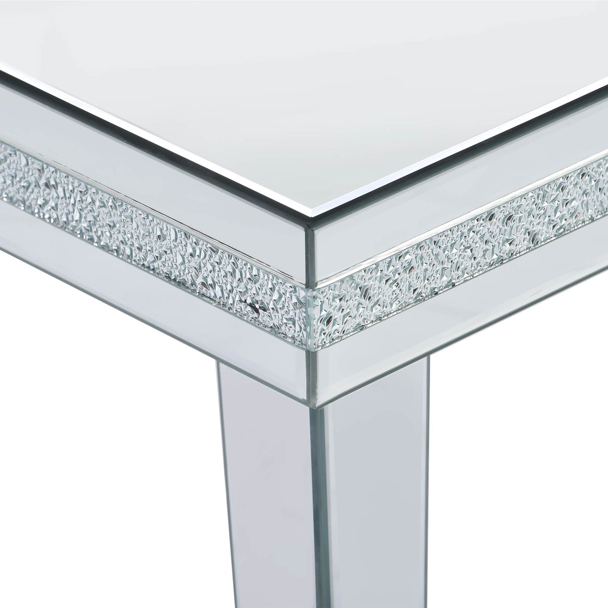 Crystal Base Coffee Table Silver