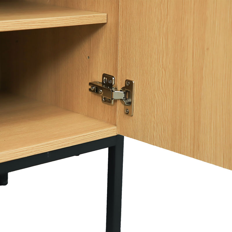 Modern Coffee Bar Sideboard – Walnut Finish