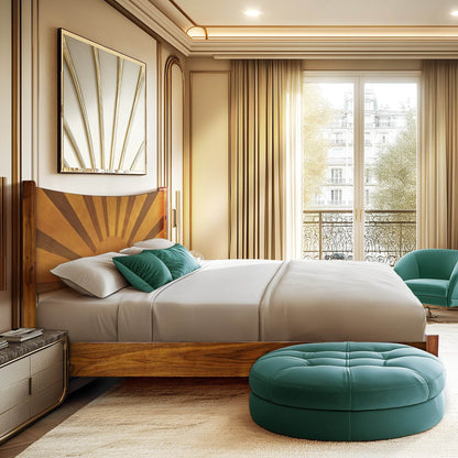 Sunset Platform Bed Frame With Headboard