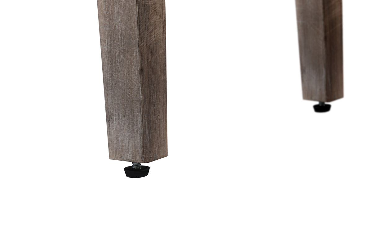 Four-Door Country Media Cabinet with Shelves Brown