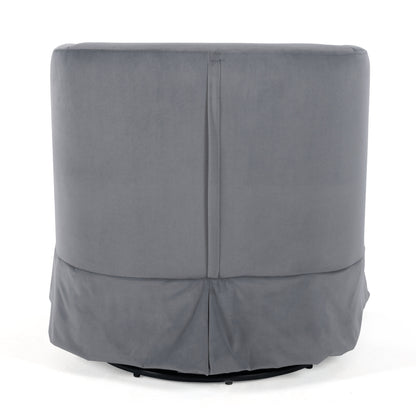 Wide Swivel Lounge Chair – Gray