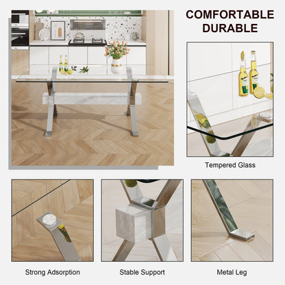 Glass Dining Table Modern Sleek Design
