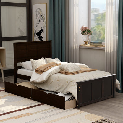 Twin Storage Bed Espresso