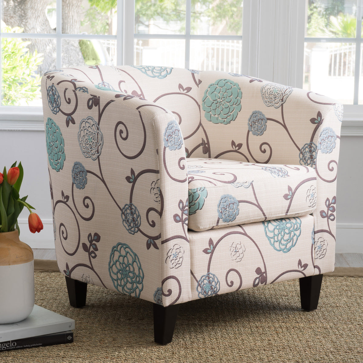Plaza Velvet Club Chair – White
