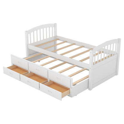 Twin Over Twin Bunk Bed White