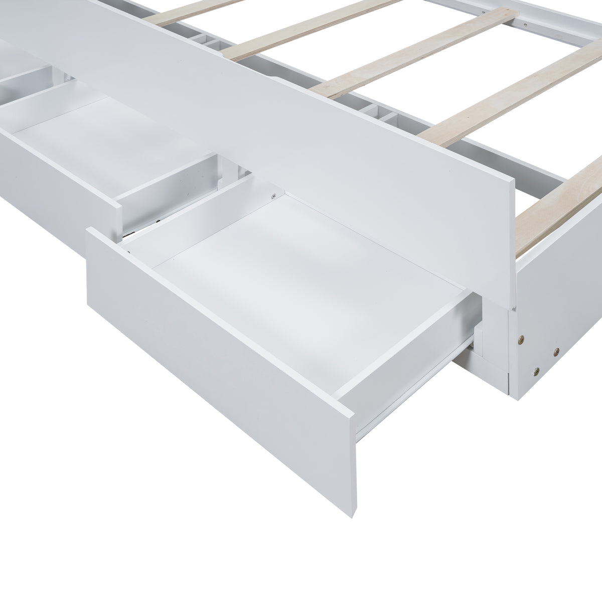 Twin Platform Bed White