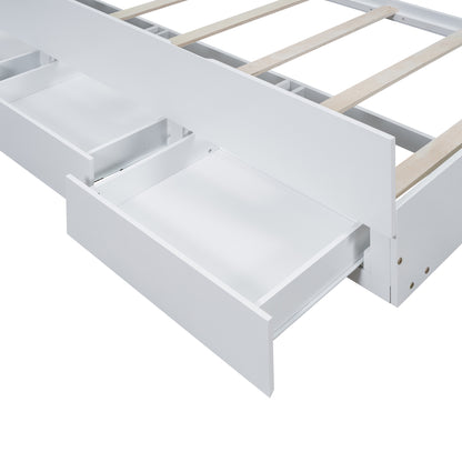 Twin Platform Bed White
