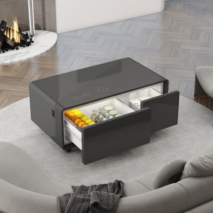Smart Coffee Table with Bluetooth & USB Charging