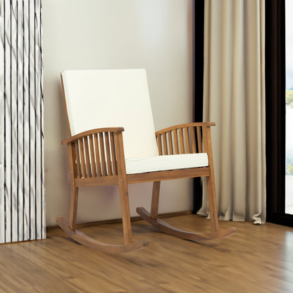 Casa Acacia Wood Rocking Chair