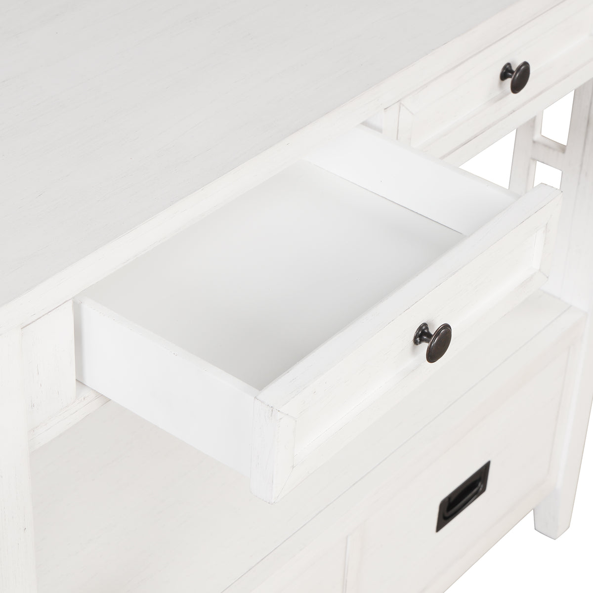 Farmhouse Console Table Antique White