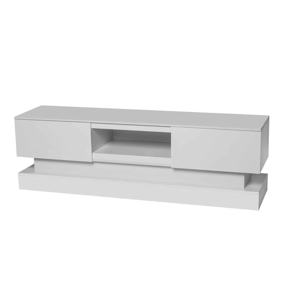 White LED TV Stand High Gloss