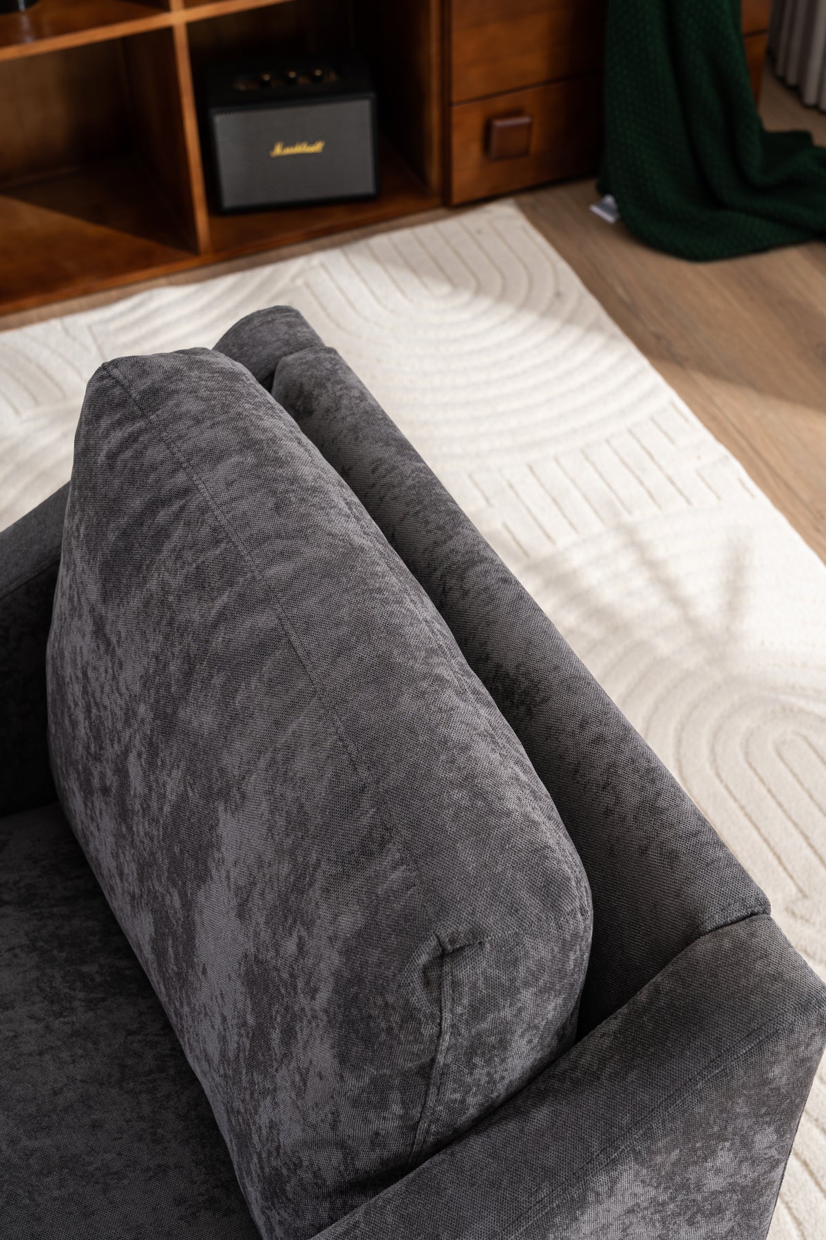 Large Swivel Accent Chair Gray