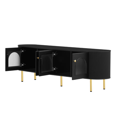 Modern TV Stand Black