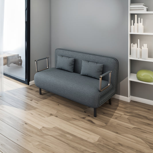 Convertible Sofa Chair Gray