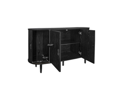 4-Door Accent Cabinet with TV Stand Storage