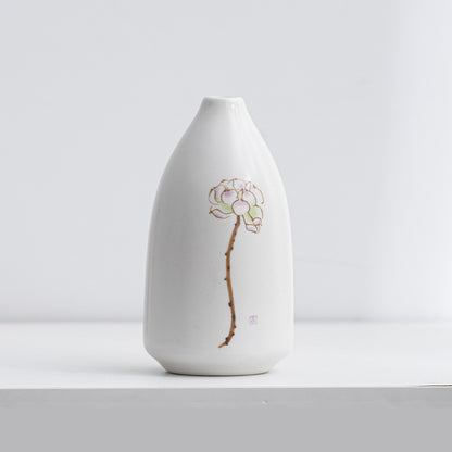 Mini Ceramic Vase Diffuser – Hydroponic Bloom Accent