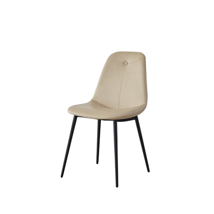 PU Leather Dining Chair Set (2 pcs) – Soft Cushion