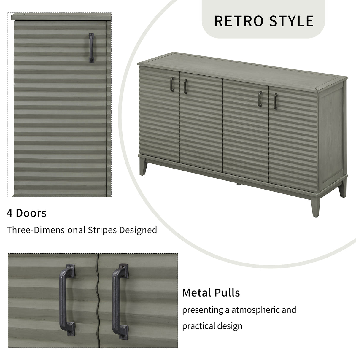 Adjustable Sideboard Storage Cabinet