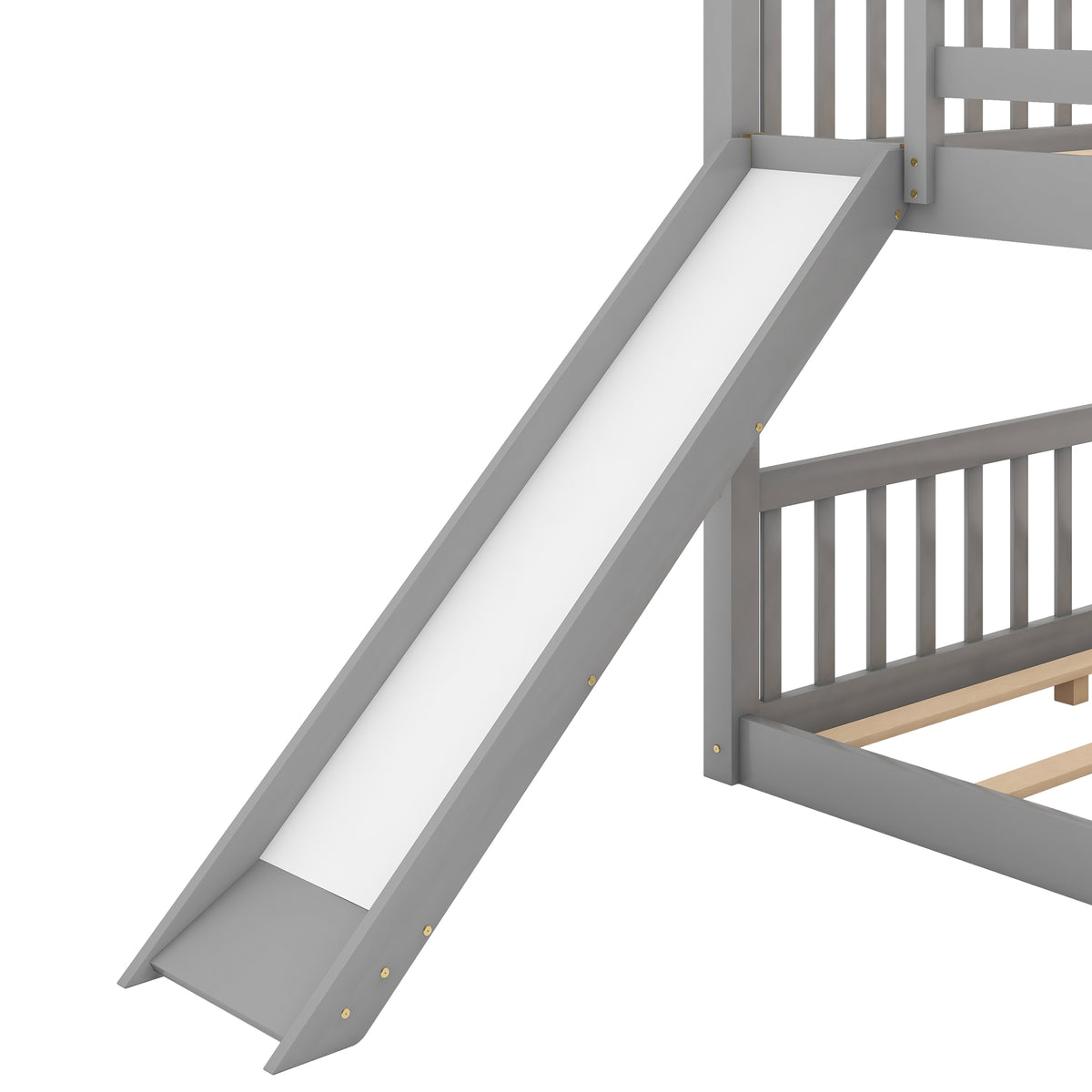 Full Bunk Bed Gray