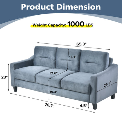 Gray Chenille Sectional Sofa