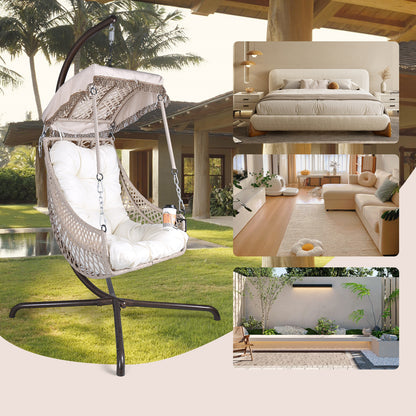 Rattan Egg Chair with Stand