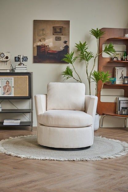 Rotating Club Chair Beige