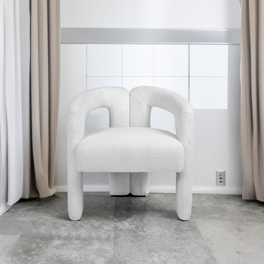 Teddy Fabric Dining Chair – Beige