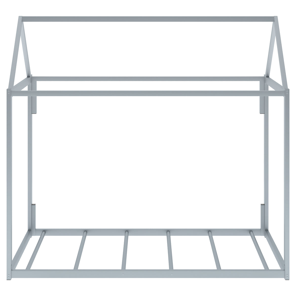 Metal House Twin Platform Bed – Black
