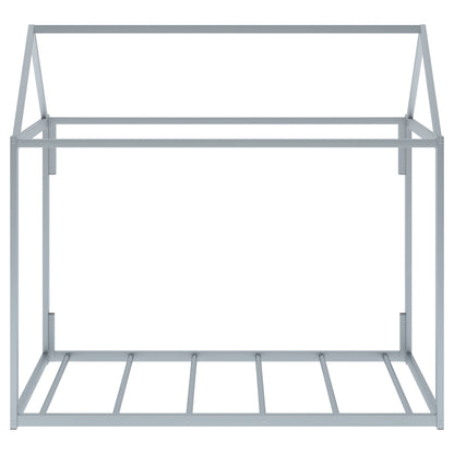 Metal House Twin Platform Bed – Black
