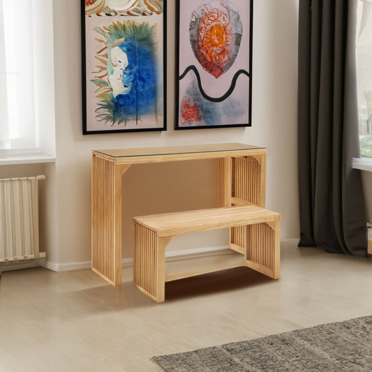 Natural Pine Dining Table Set