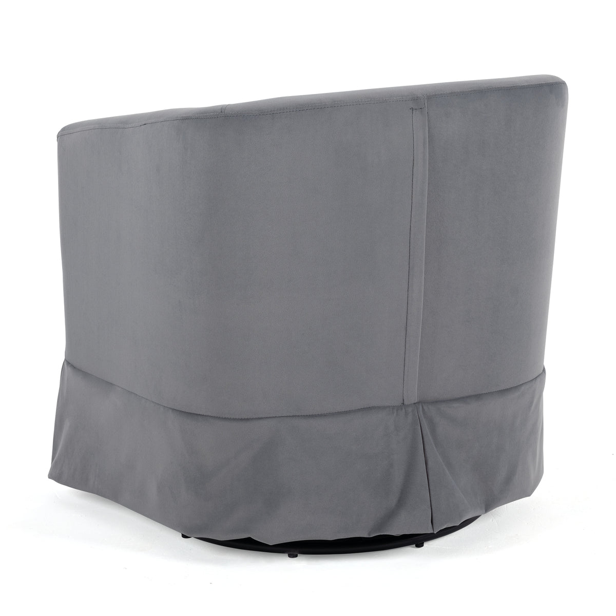 Wide Swivel Lounge Chair – Gray