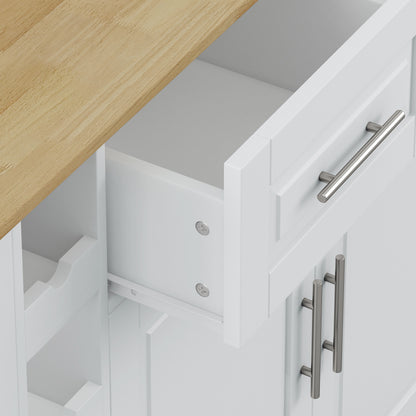 Kitchen Island Cart Brown