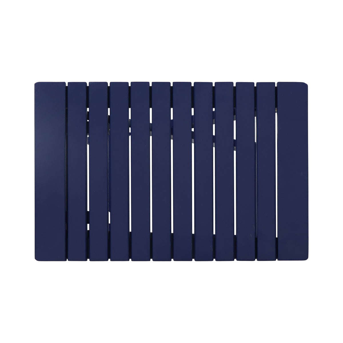 Outdoor Folding Dining Table Navy Blue Finish