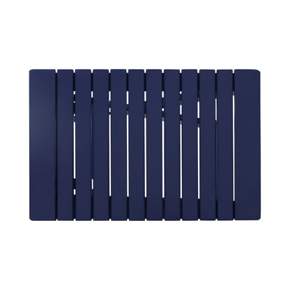 Outdoor Folding Dining Table Navy Blue Finish