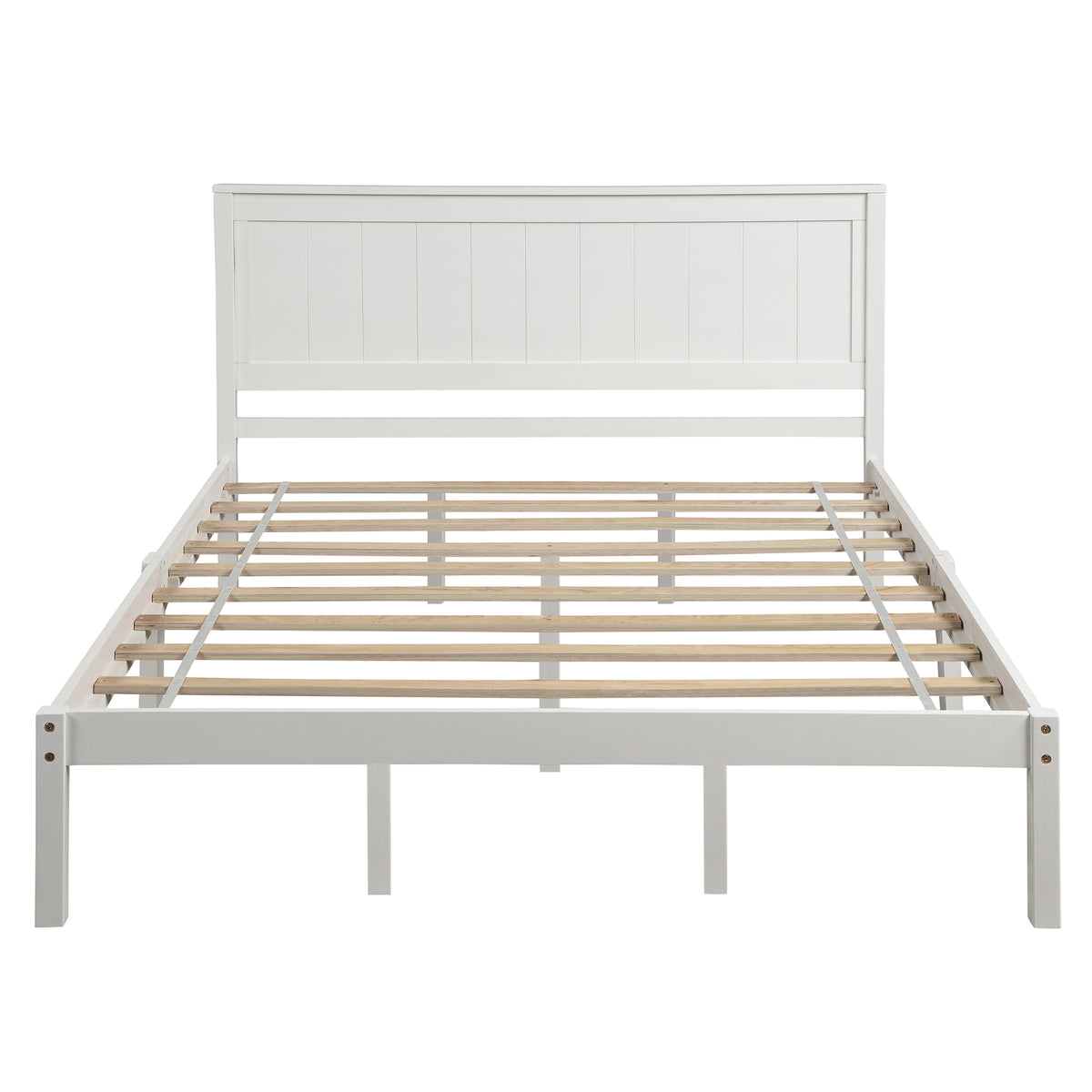Queen Platform Bed White