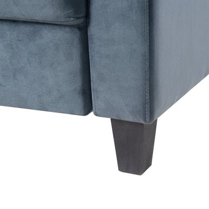 Gray Chenille Sectional Sofa