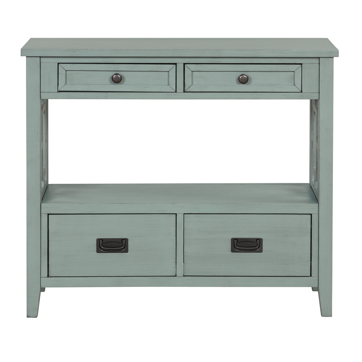 Farmhouse Console Table Blue