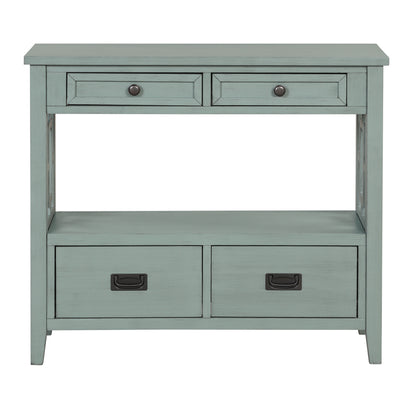 Farmhouse Console Table Blue