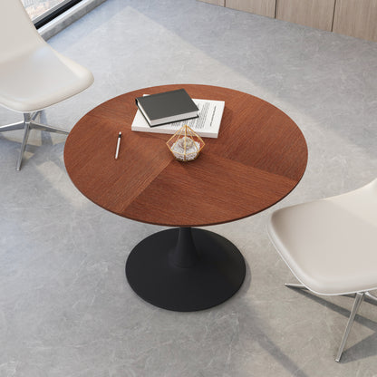42” Oak Grain Round Dining Table