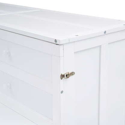 Queen Size Murphy Bed with USB Ports and Storage Shelf