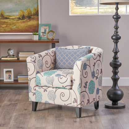 Plaza Velvet Club Chair – White