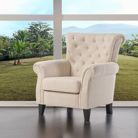 Springfield Tufted Accent Chair Gray