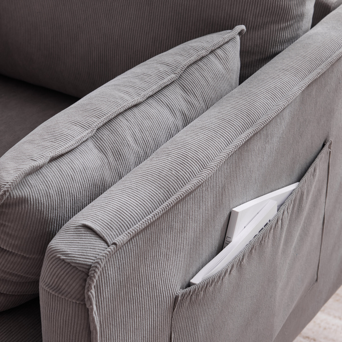 Modern Fabric Club Chair Gray