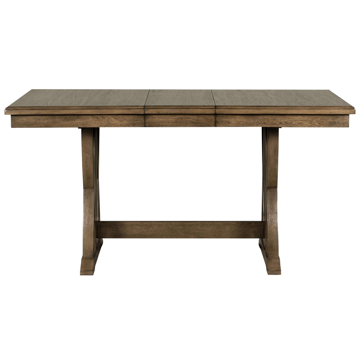 Dining Set with Cushioned Chairs Brown