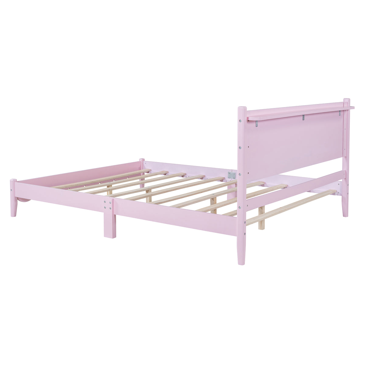Queen Platform Bed Pink