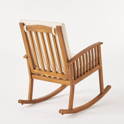Casa Acacia Wood Rocking Chair