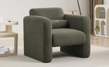 Sheepskin Armchair in Seaweed Green