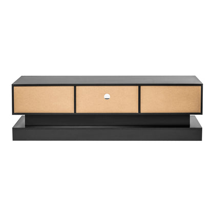 Black LED TV Stand High Gloss