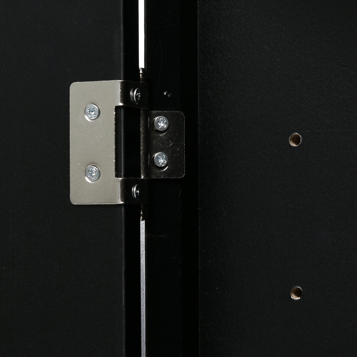 Black Corner Bathroom Cabinet with Shelves